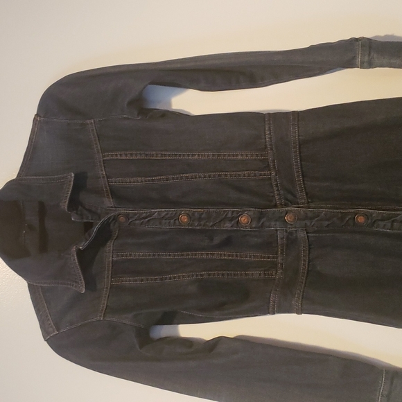 🎉 Vintage EUC Earl Jean P denim coat - fits XXS or XS if closed🎊 - Picture 2 of 11